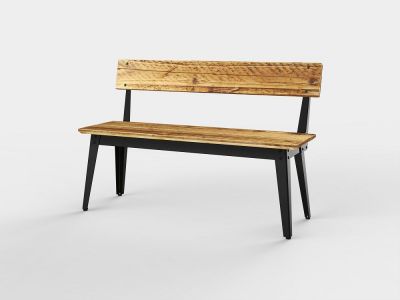 6Grad Outdoor bench with Backrest 125 cm Jan Cray